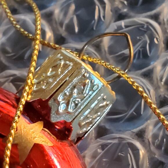 Vintage Glass Candy Cane with Red Bow Christmas Ornament 5" Excellent Condition - Picture 9 of 9